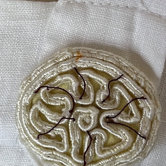 MIGUELINA HONEYMOON LINEN DRESS SZ8 LUXURY RESORT BOHO BEACH COASTAL COQUETTE - Picture 5 of 10